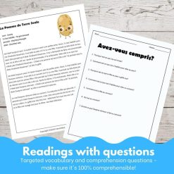 La pomme de terre seule French Comprehensible Input Lesson