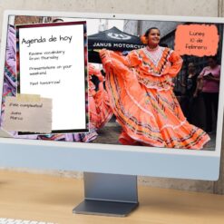 Alternative view of 15 Mexico agenda slides for Google Drive/Powerpoint/Smartboard