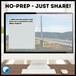 The Millau Viaduct French reading activity for Google™ Drive