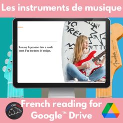 Musical instruments French reading
