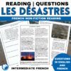 Natural Disasters French reading