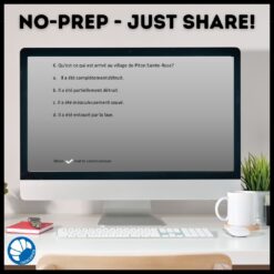 Le Piton de la Fournaise French reading activity Google™ drive version