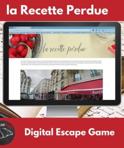 French food vocabulary digital escape game
