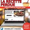 French food vocabulary digital escape game