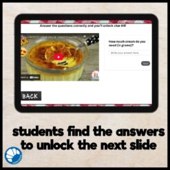 Alternative view of La Recette Perdue French food vocabulary digital escape game