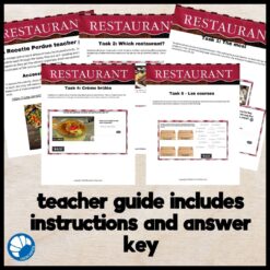 La Recette Perdue French food vocabulary digital escape game