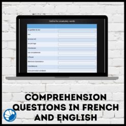 Sidney Crosby French reading activity Google drive version
