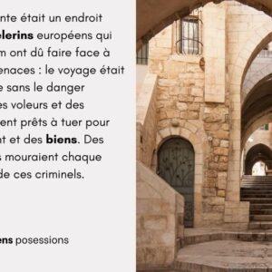 Knights Templar French reading activity for Google™ Drive