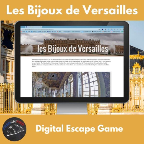Versailles digital escape game