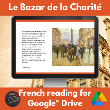Bazar de la Charité French reading