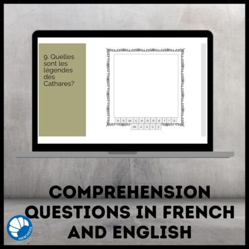Les Cathares The Cathars French reading activity for Google drive - Image 3