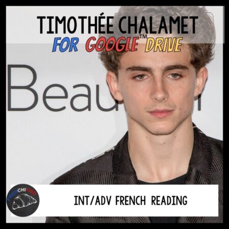 Timothée Chalamet French reading