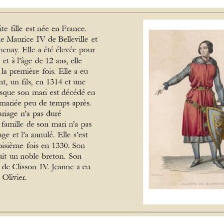 Jeanne de Clisson French reading activity for Google™ drive
