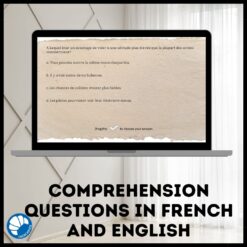 The Concorde French reading activity Google drive™ version