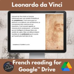 Leonardo da Vinci French reading