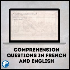 Leonardo da Vinci French reading activity for Google™ drive
