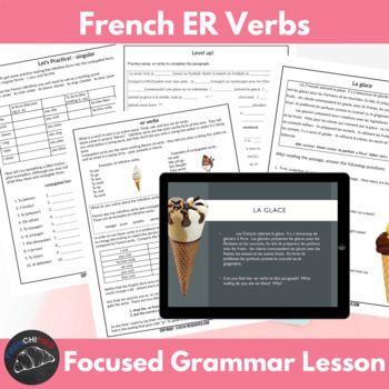 French ER verbs lesson plan