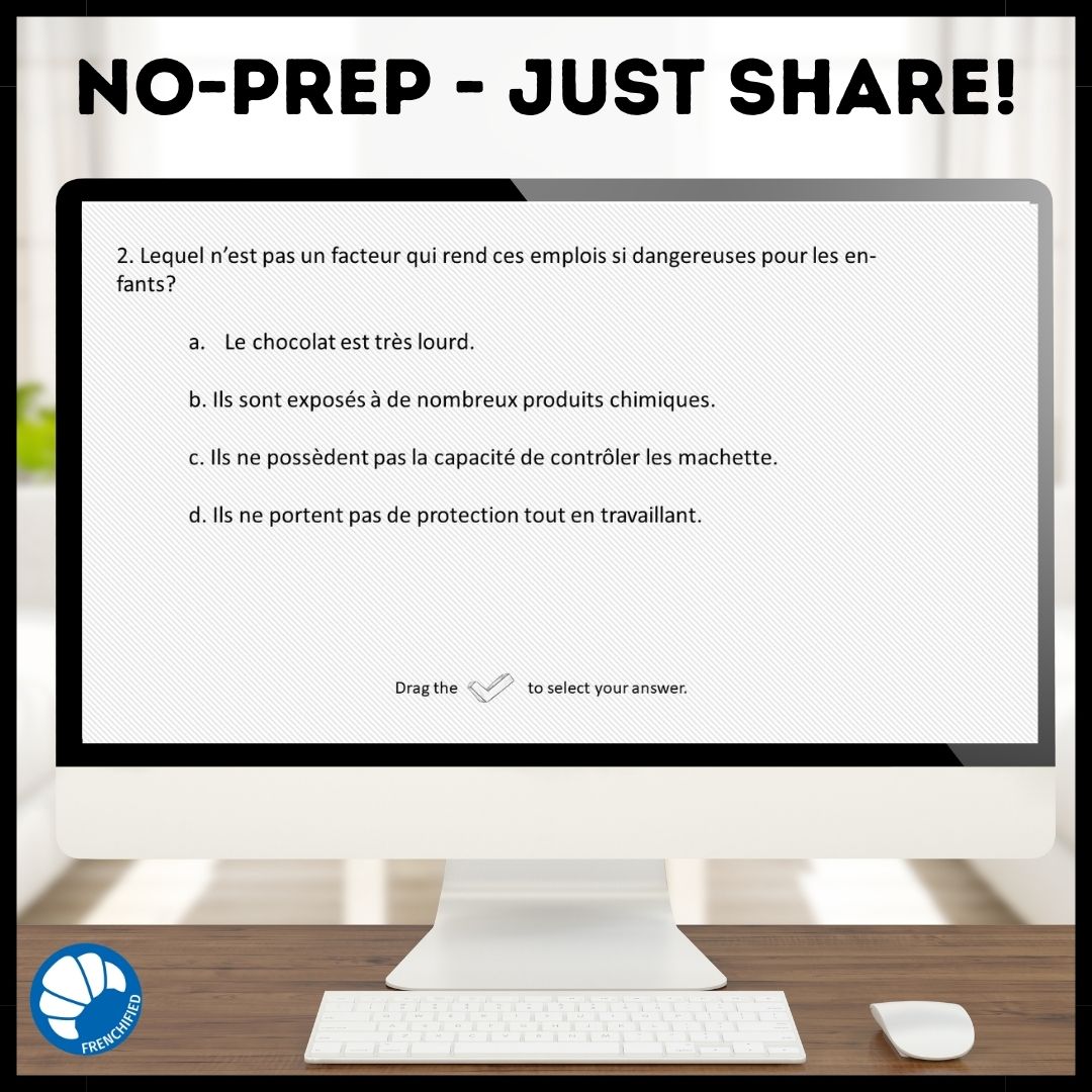 La Guerre du Chocolat French reading activity for Google™ drive 4 La Guerre du Chocolat French reading activity for Google™ drive - Image 4