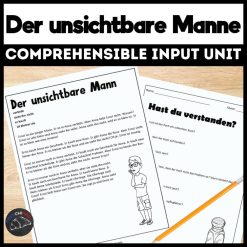 Der unsichtbare Mann German Comprehensible Input Lesson