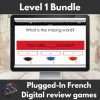 French level 1 digital review games