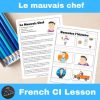 Mauvais Chef French Comprehensible Input Lesson