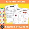 El Hombre Invisible Spanish Comprehensible Input Lesson