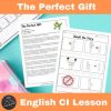 The Perfect Gift English Comprehensible Input Lesson