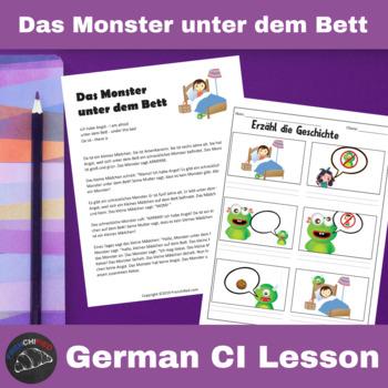 Das Monster unter dem Bett German Comprehensible Input Lesson