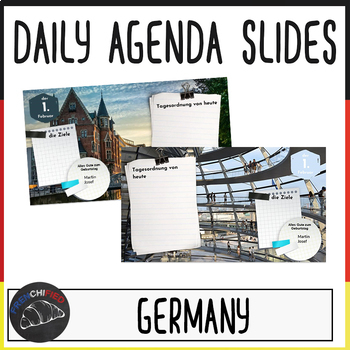 12 German daily agenda slides