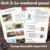 French level 2 Comprehensible Input unit 3