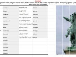 French conditional verbs - Hidden pictures game