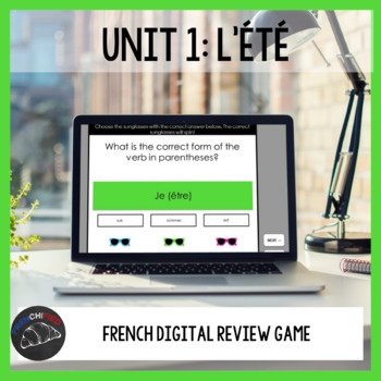 French level 2 unit 1 digital review game
