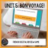 Plugged-in French level 2 unit 5 digital review game: Bon voyage!