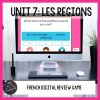 French level 2 digital review game Unit 7