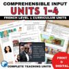 Beginning French comprehensible input