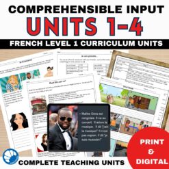 Beginning French comprehensible input