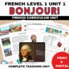 French comprehensible input unit 1