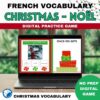 French Christmas vocabulary game