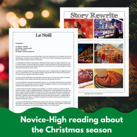 The Christmas season in France reading - magazine and activities - Noel en France