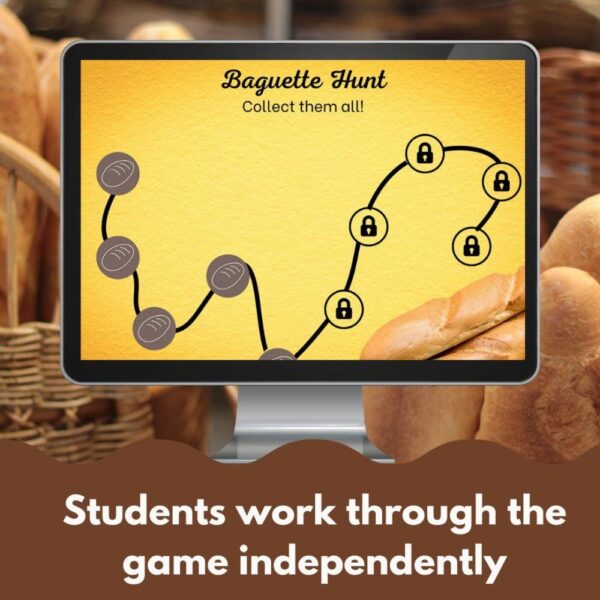 Baguette themed digital game template