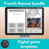 French themed digital game templates