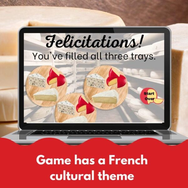 Cheese themed digital game template
