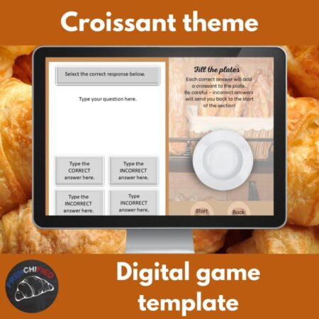 Croissant themed digital game
