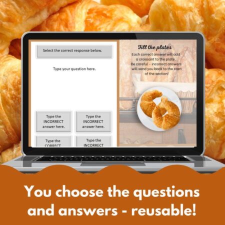 Croissant themed digital game template