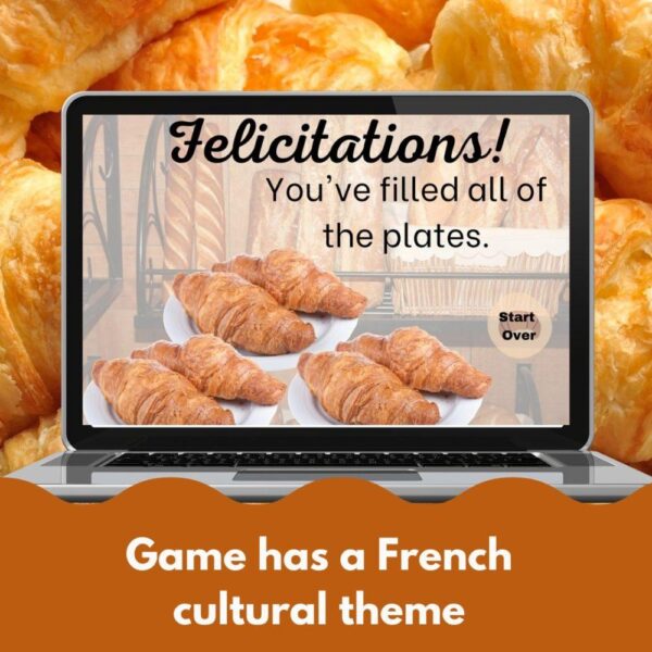 Croissant themed digital game template