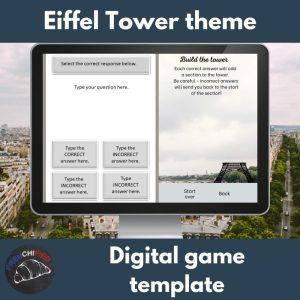 Eiffel Tower themed digital game