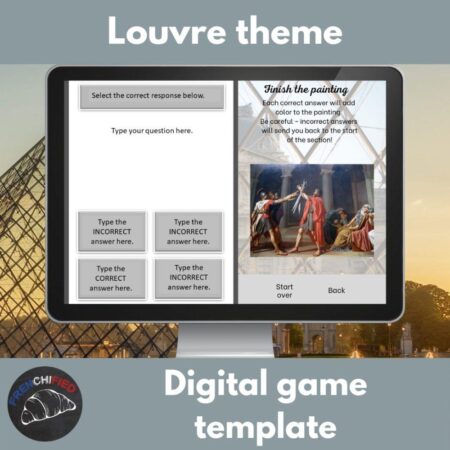 Louvre themed digital game
