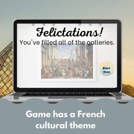 Louvre themed digital game template
