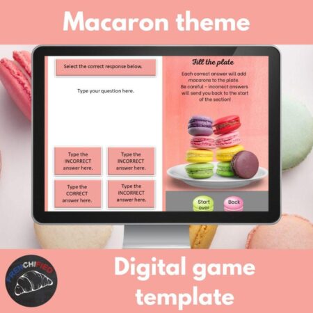 Macaron themed digital game