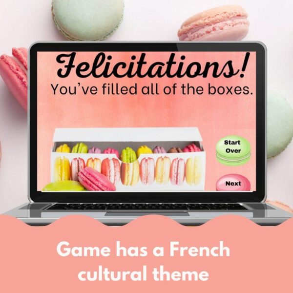 Macaron themed digital game template